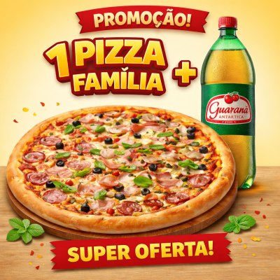 1 Pizza Família + Guaraná Antarctica 2L